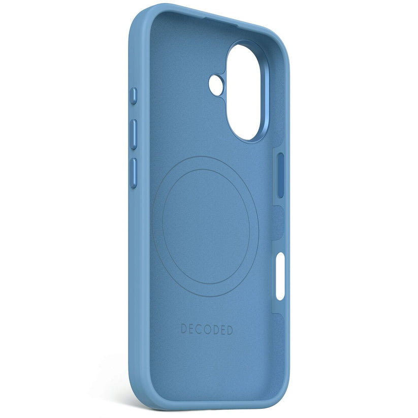 Husa de protectie DECODED din silicon pentru iPhone 16 Plus, Albastru
