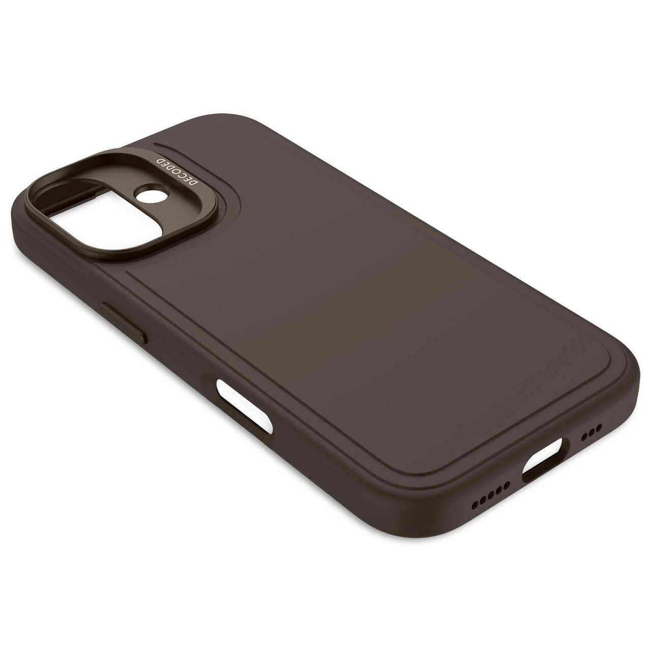 Husa de protectie DECODED din silicon pentru iPhone 16 Plus, Negru