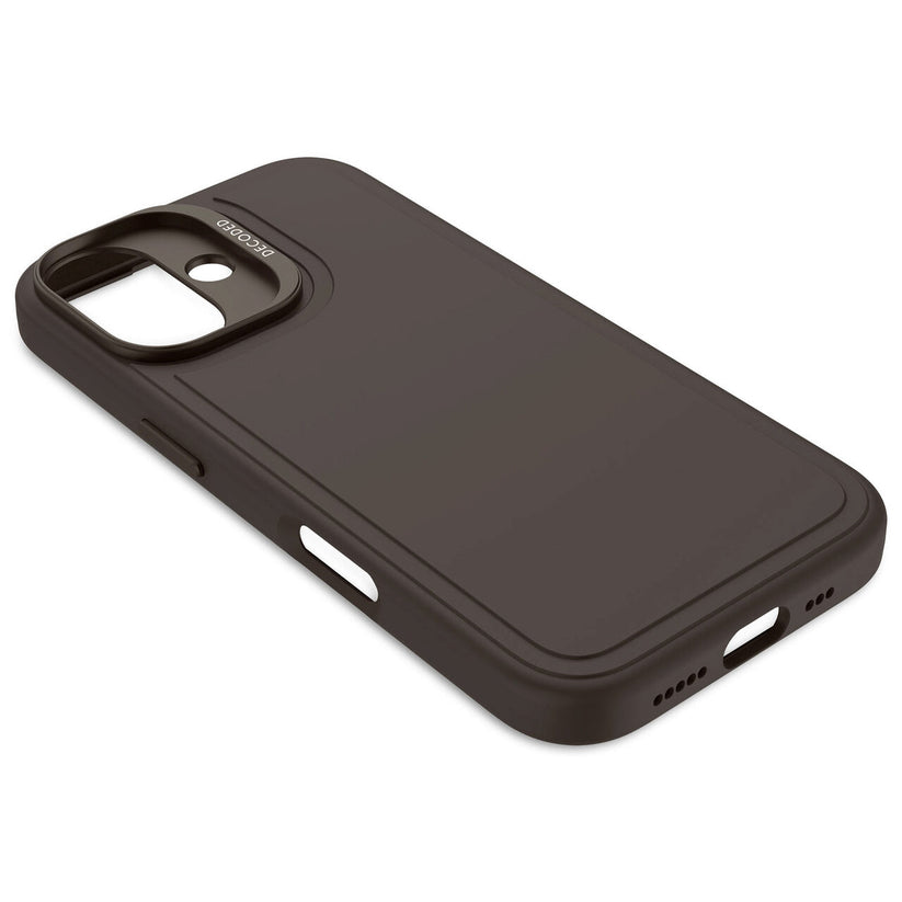 Husa de protectie DECODED din silicon pentru iPhone 16, Negru