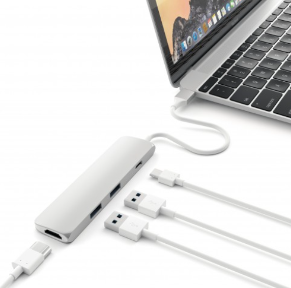 SATECHI Slim Type-c Multi Adap Space Gray