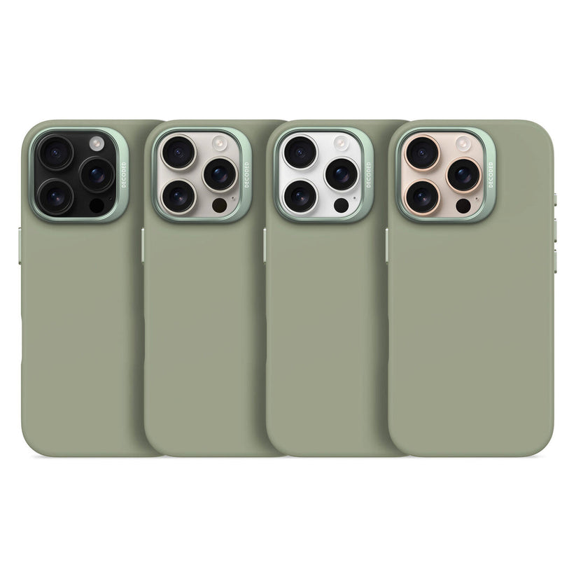 Husa de protectie DECODED din silicon pentru iPhone 16 Pro, Verde