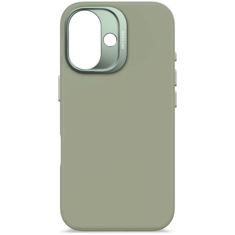 Husa de protectie DECODED din silicon pentru iPhone 16, Verde