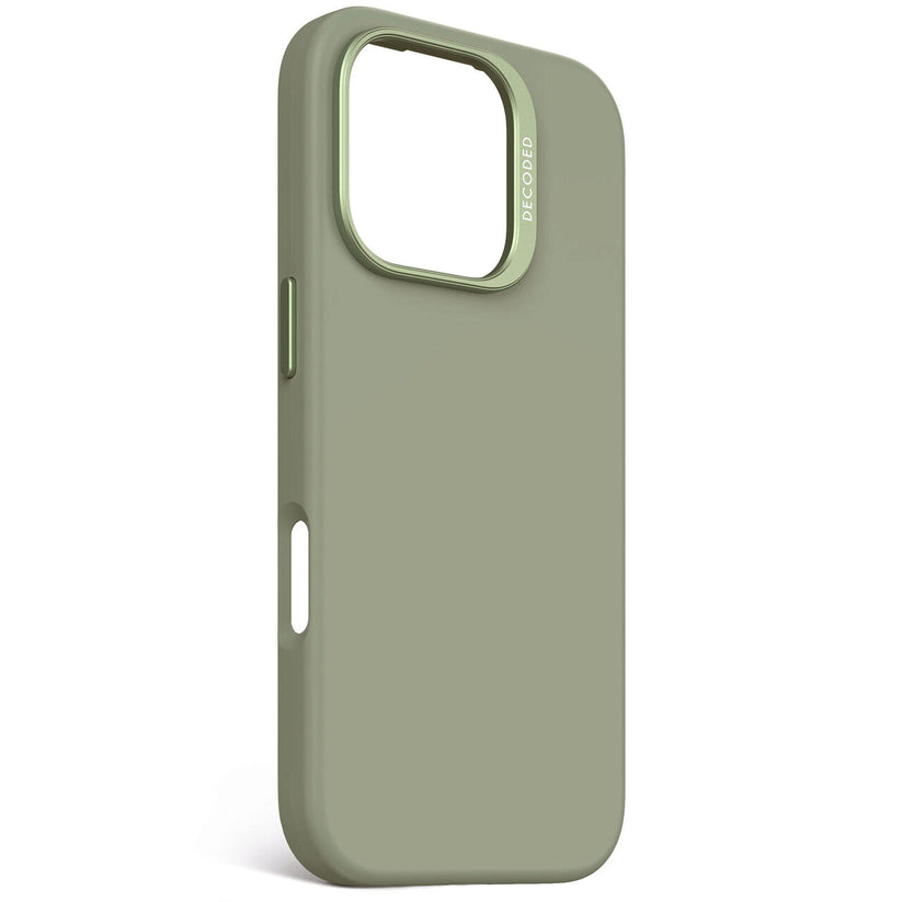 Husa de protectie DECODED din silicon pentru iPhone 16 Pro, Verde