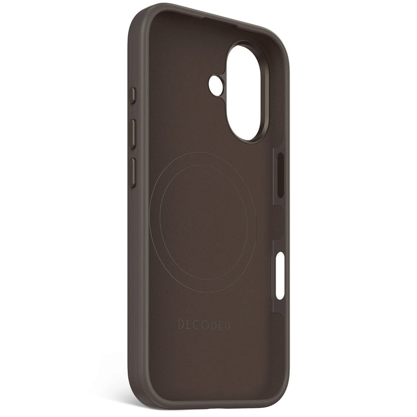 Husa de protectie DECODED din silicon pentru iPhone 16, Negru