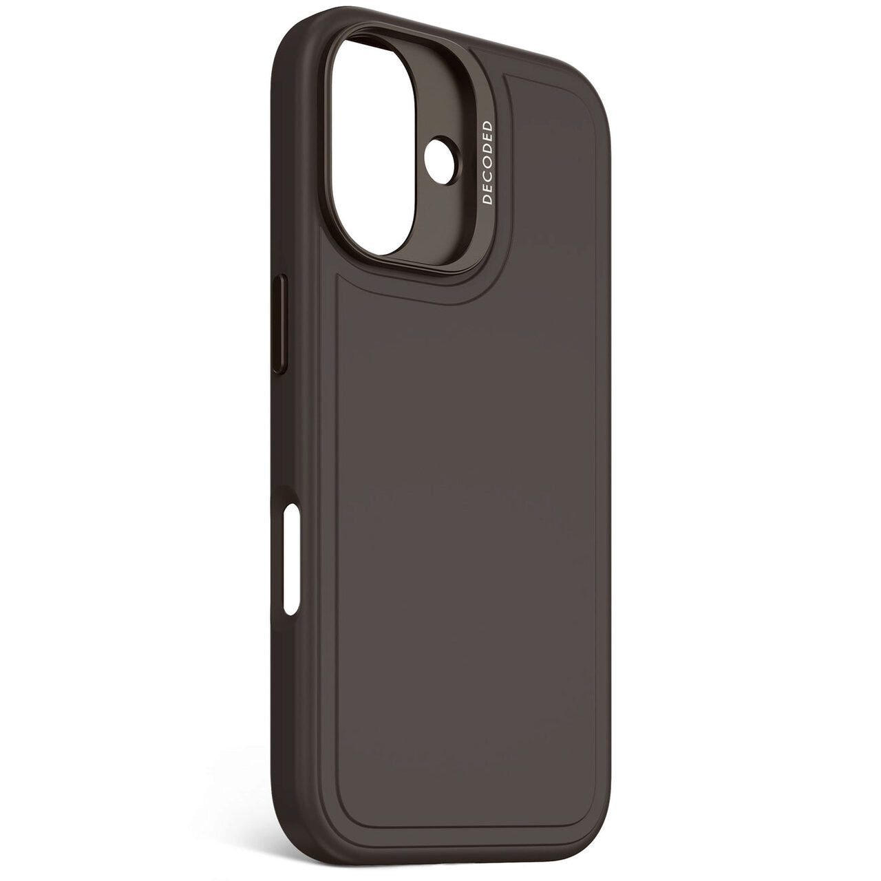 Husa de protectie DECODED din silicon pentru iPhone 16, Negru