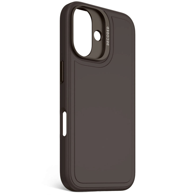 Husa de protectie DECODED din silicon pentru iPhone 16, Negru