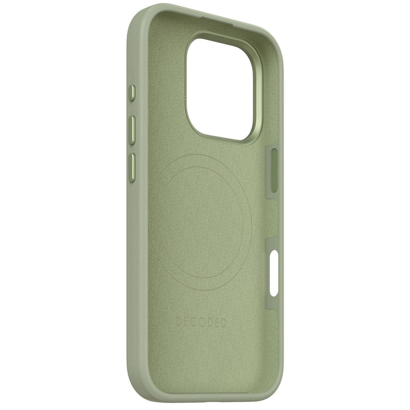 Husa de protectie DECODED din silicon pentru iPhone 16 Pro, Verde