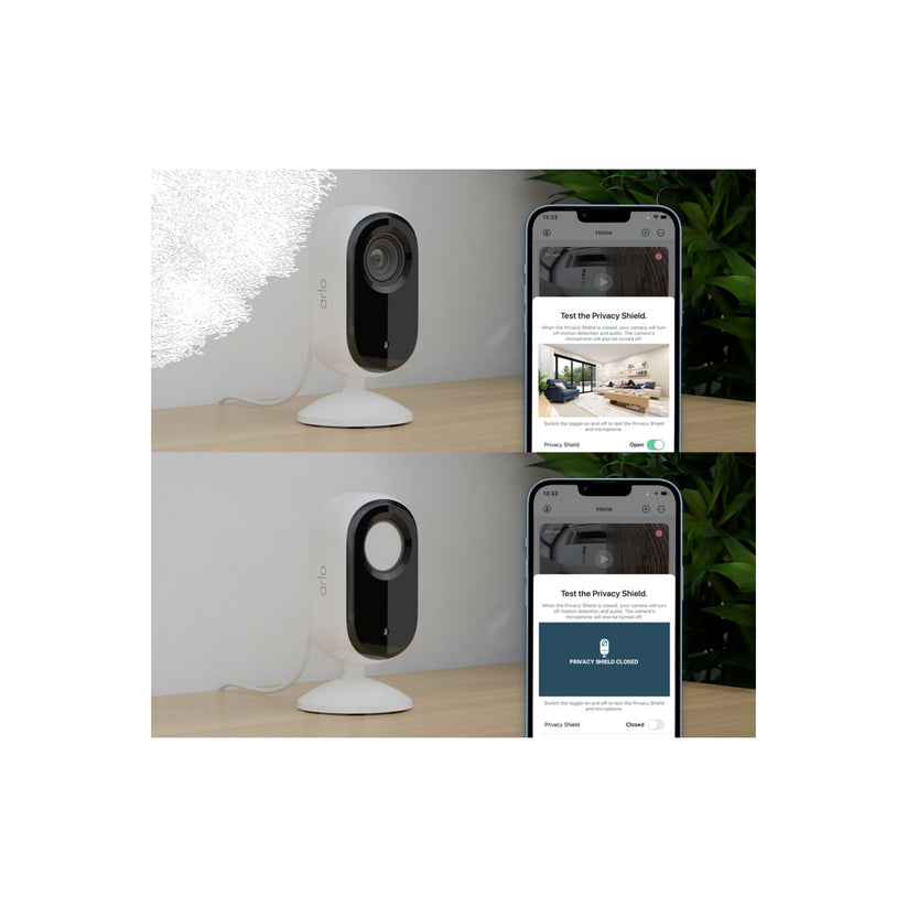 Arlo Essential (Gen.2) 2K Indoor Security Camera - 2 Camera Kit - White