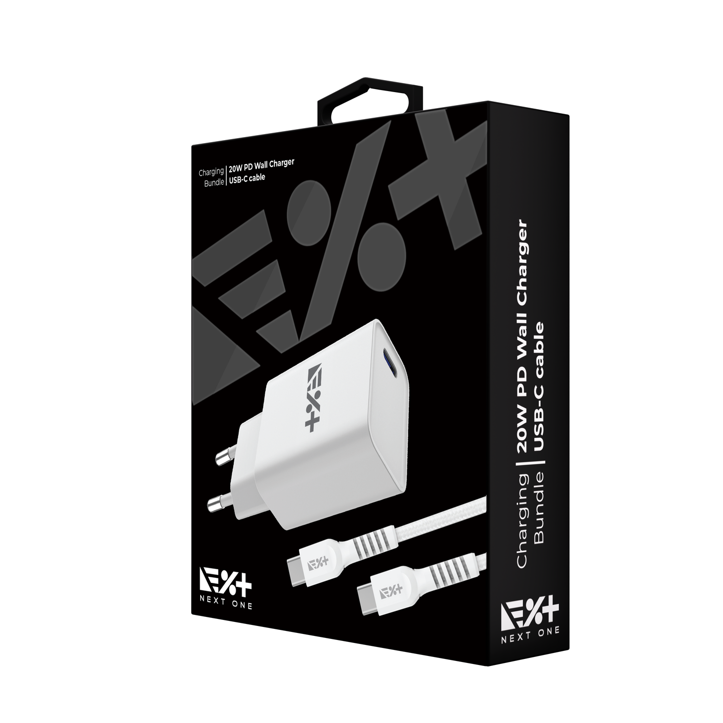 NEXT ONE 20W PD WALL CHARGER & USB-C CABLE BUNDLE