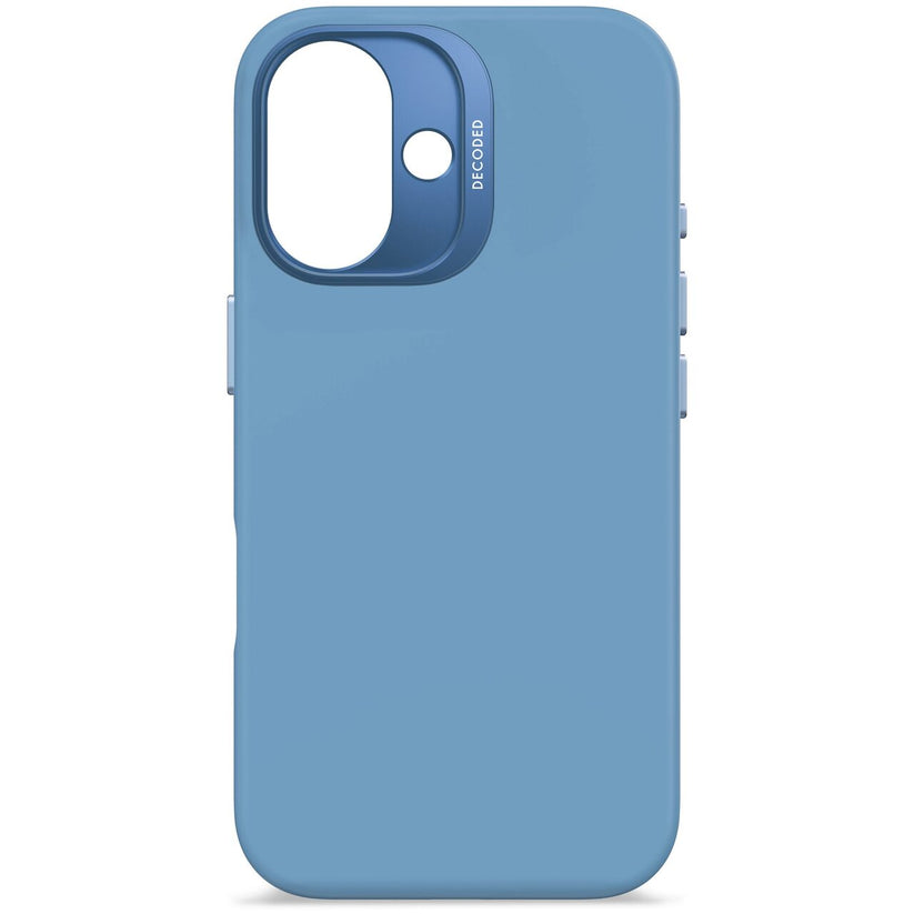 Husa de protectie DECODED din silicon pentru iPhone 16, Albastru