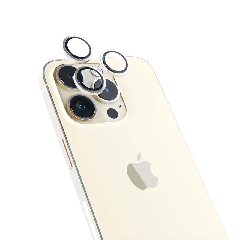 ISTYLE Aluminium Lens Protector - iPhone 14 Pro / 14 Pro Max - Gold