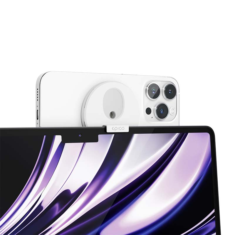 EPICO Mag+ iPhone Holder for video streaming - White