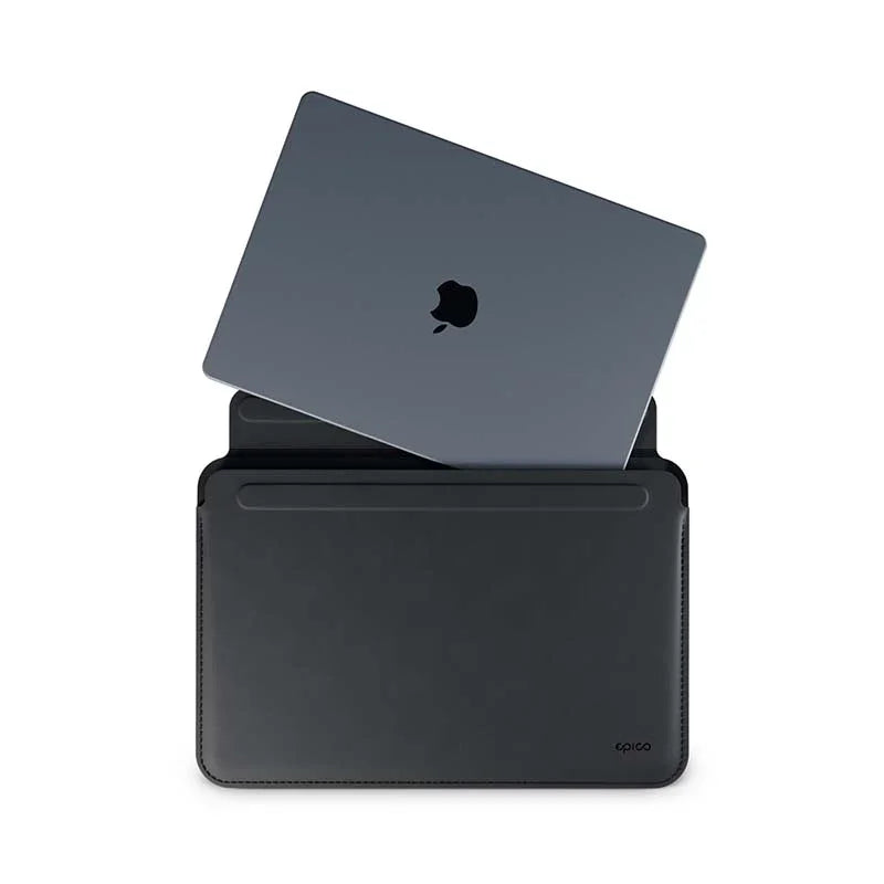 Epico Leather Sleeve for MacBook Air 15" - Black