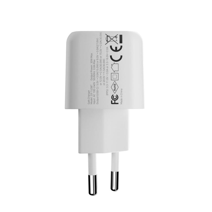 Next One 30W USB-C PD Gan Wall Charger - White