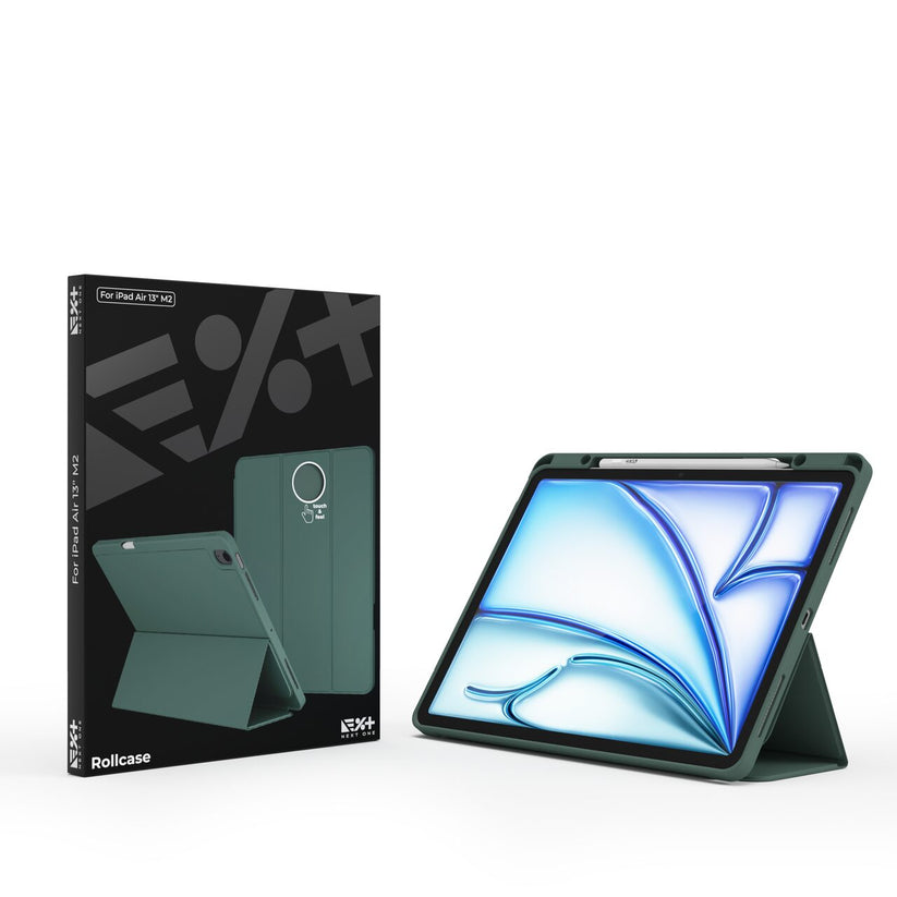 NEXT ONE GREEN ROLLCASE FOR IPAD AIR 13"" M2