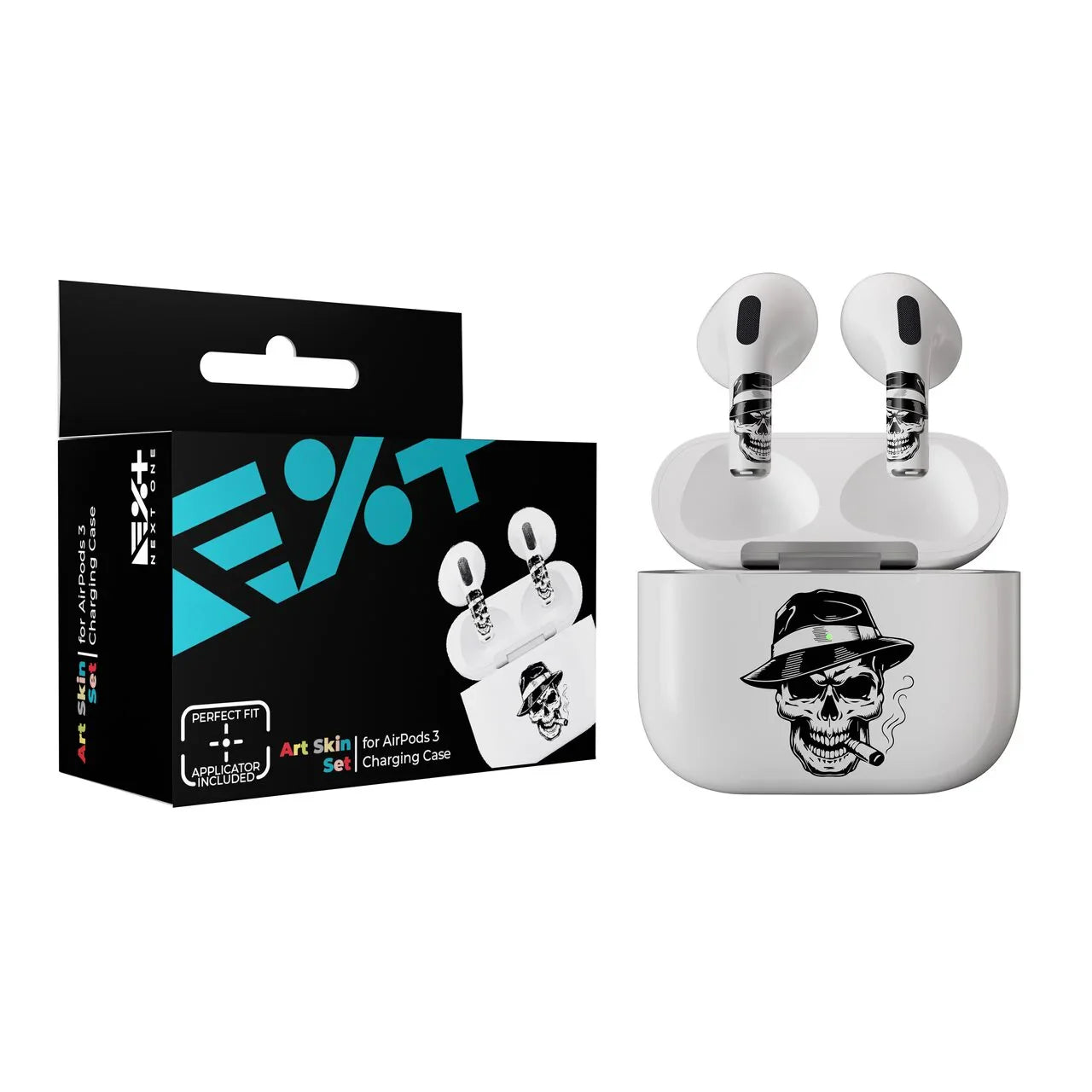 Skin NEXT ONE pentru AirPods 3rd Gen. - Craniu