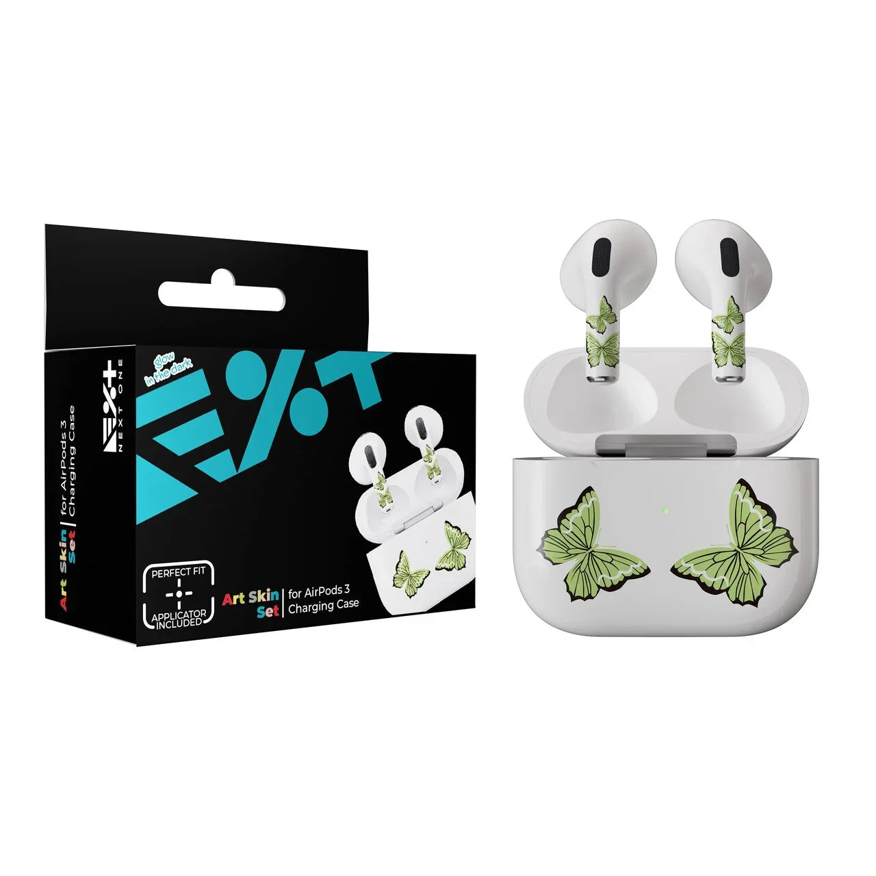 Skin NEXT ONE pentru AirPods 3rd Gen. - Fluture fosforescent