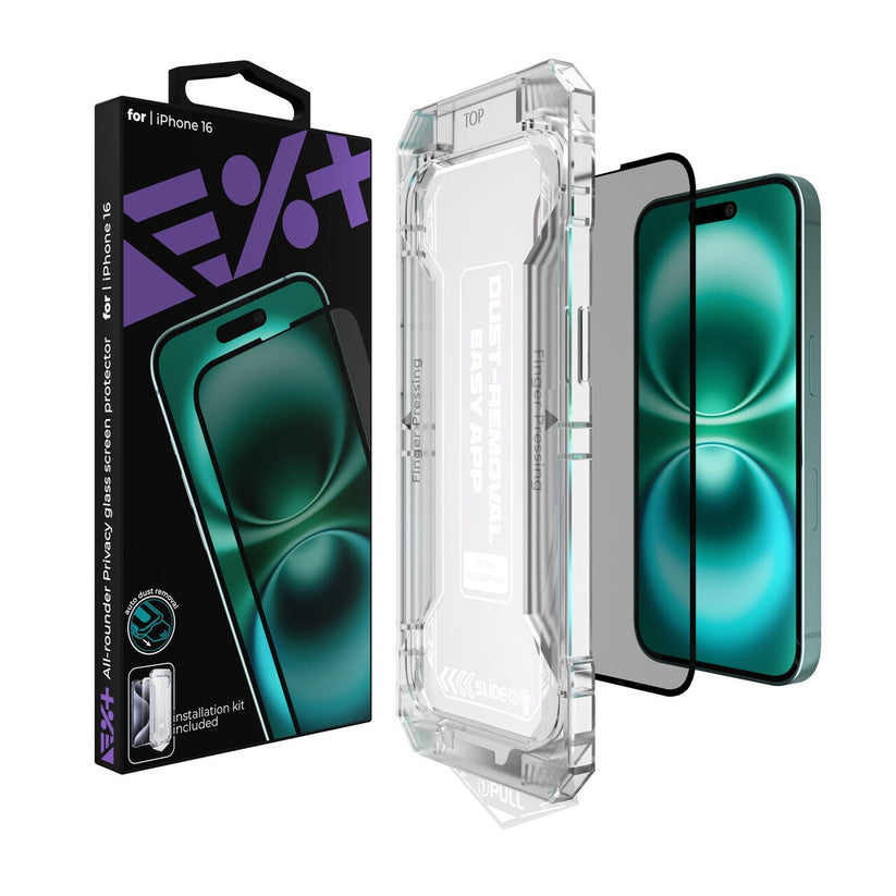 Folie de protectie din sticla privacy NEXT ONE pentru iPhone 16 - iSTYLE MK