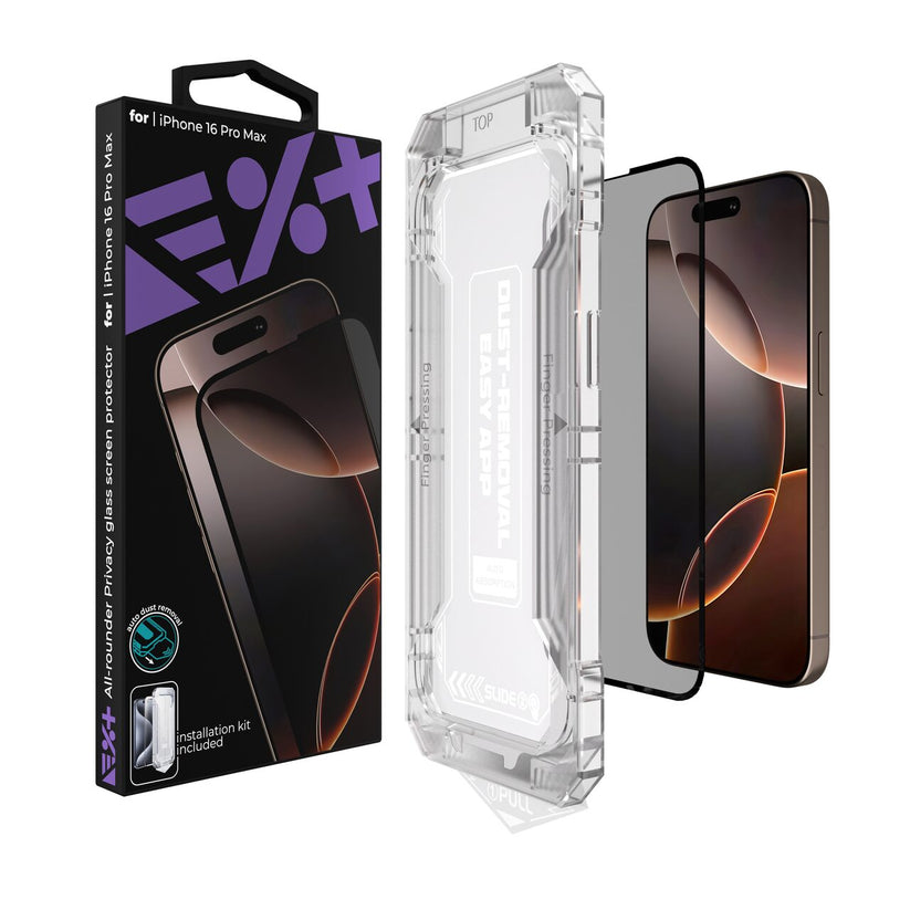 Folie de protectie din sticla privacy NEXT ONE pentru iPhone 16 Pro Max