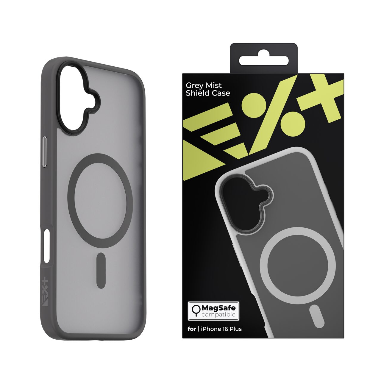 NEXT ONE GREY MIST SHIELD CASE FOR iPhone 16 Plus MagSafe Compatible