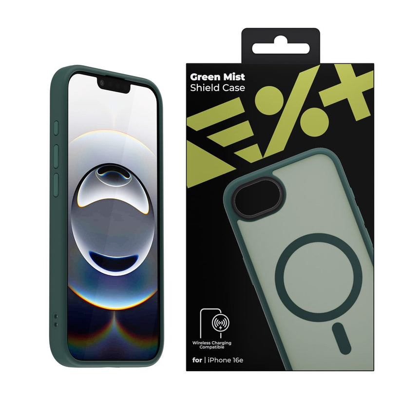 Husa de protectie NEXT ONE Mist Shield cu MagSafe pentru iPhone 16e, Verde