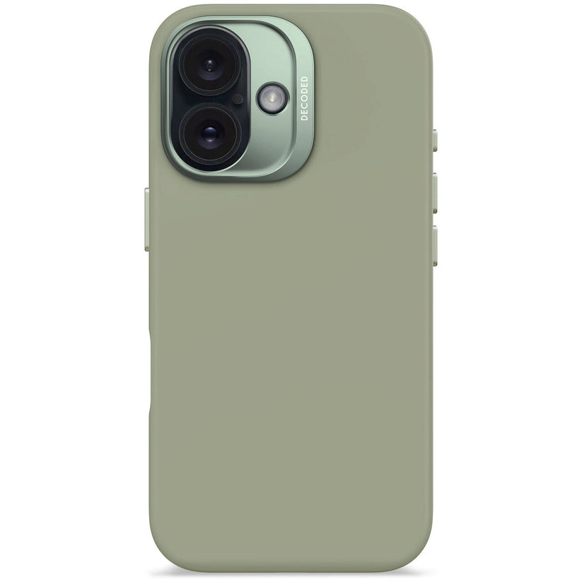Husa de protectie DECODED din silicon pentru iPhone 16, Verde