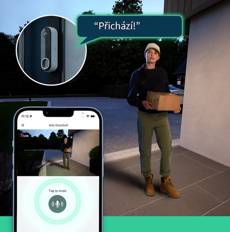 Arlo Essential (Gen.2) Video Doorbell 2K Security wireless - 1 Doorbell - White