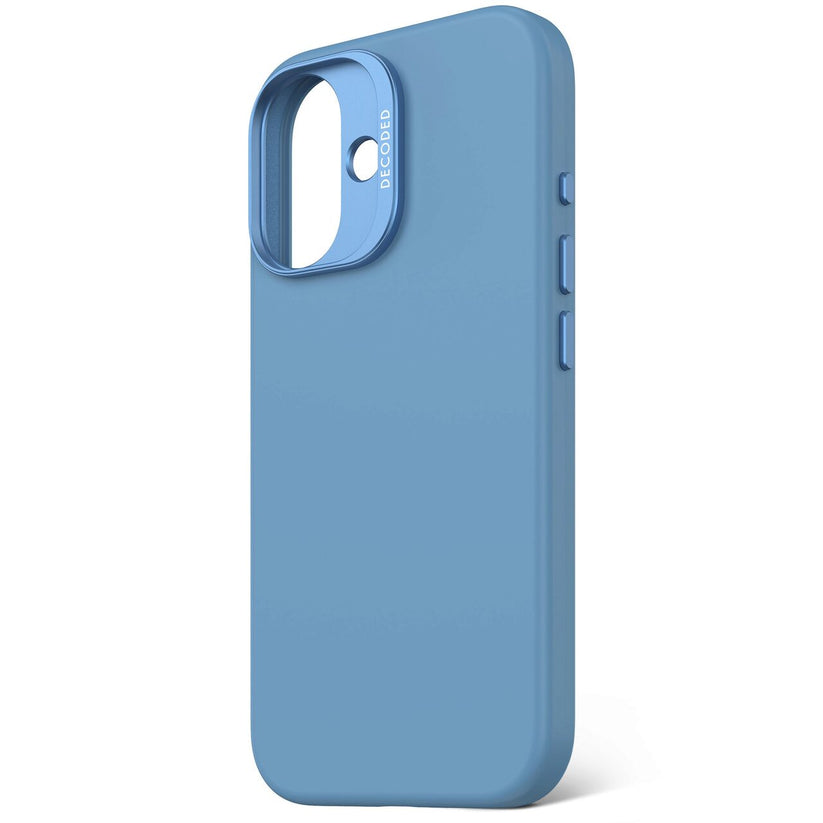 Husa de protectie DECODED din silicon pentru iPhone 16, Albastru