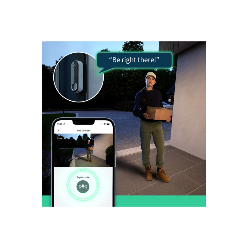 Arlo Essential (Gen.2) Video Doorbell 2K Security wireless - 1 Doorbell - White