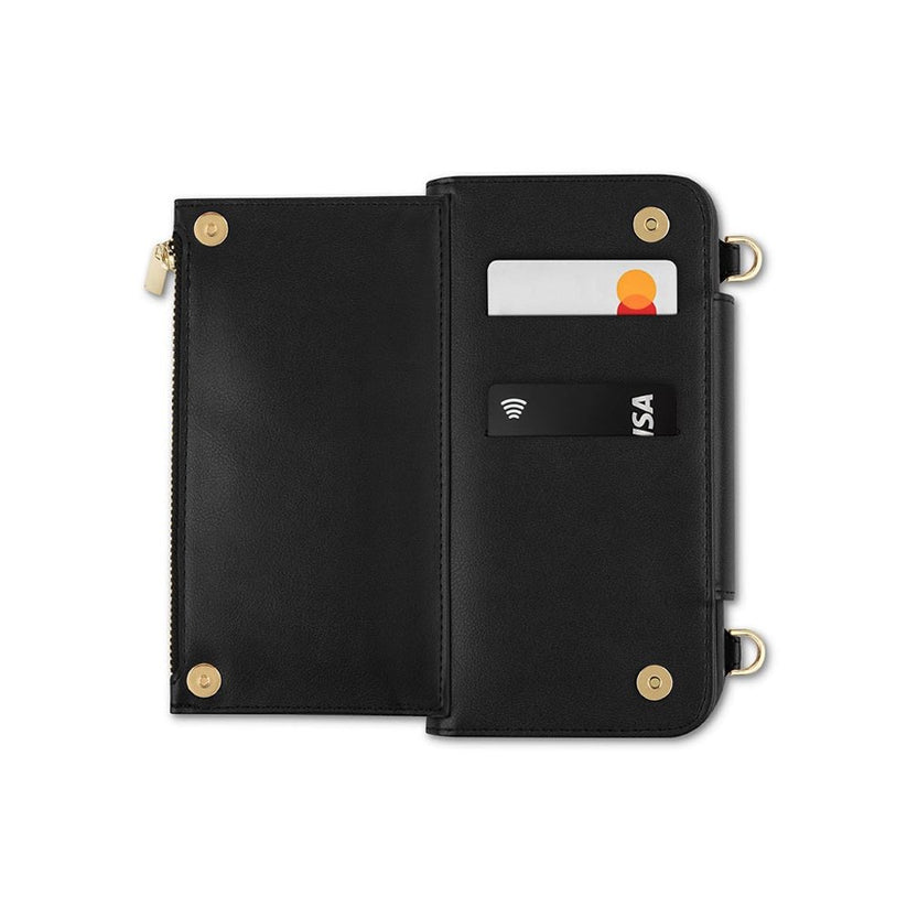 Crossbody Wallet All-in-one carrying wallet - Jet Black