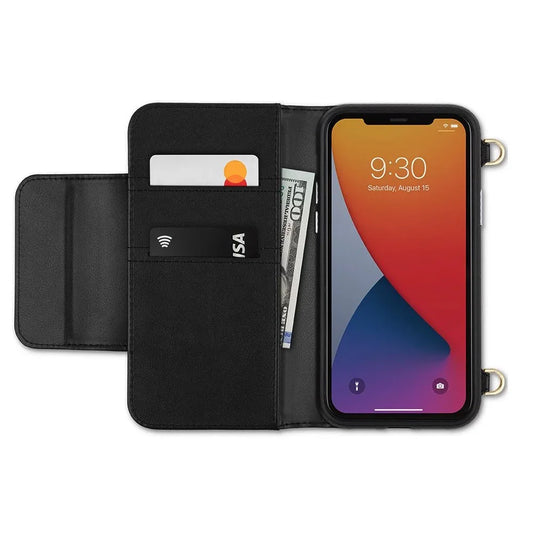 Crossbody Wallet All-in-one carrying wallet - Jet Black