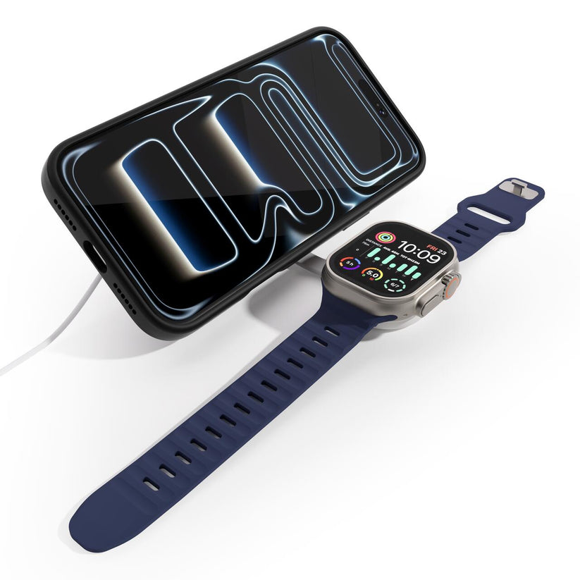 NOA MagSafe 2 in 1 wireless charger for iPhone & Apple Watch - iSTYLE.mk