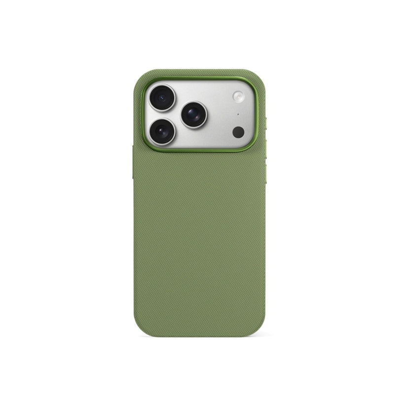 Epico SolidWoven Pro Mag+ Case iPhone 17 Pro/18 Pro Qi2 & MagSafe compatible - green (camera island protector)