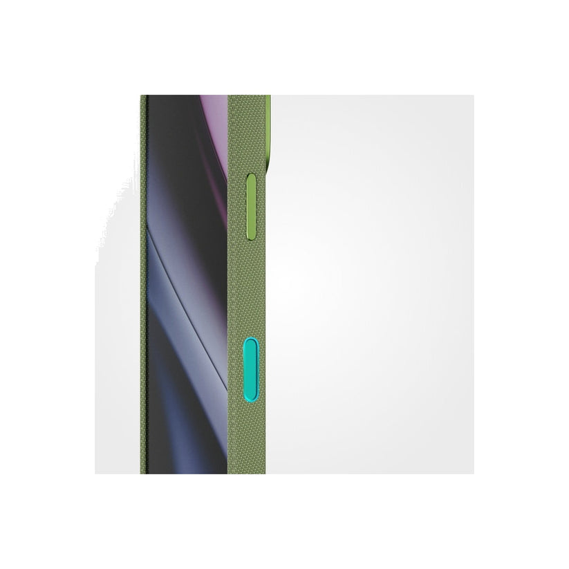Epico SolidWoven Pro Mag+ Case iPhone 17 Pro/18 Pro Qi2 & MagSafe compatible - green (camera island protector)