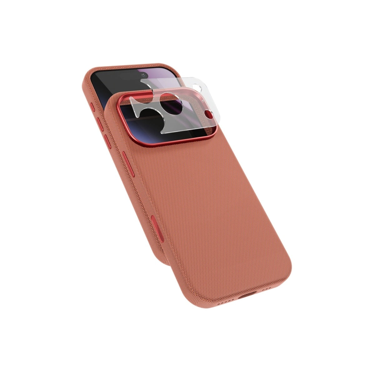 Epico SolidWoven Pro Mag+ Case iPhone 17 Pro/18 Pro Qi2 & MagSafe compatible - sienna (camera island protector)