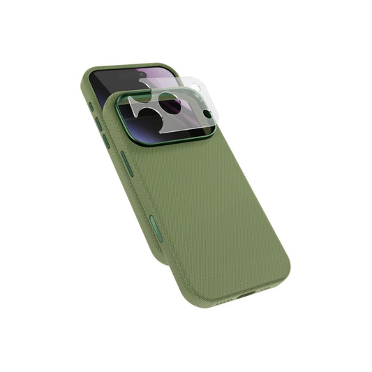 Epico SolidWoven Pro Mag+ Case iPhone 17 Pro Max/18 Pro Max Qi2 & MagSafe compatible - green (camera island protector)
