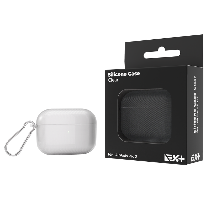Футрола силиконска Next One за AirPods Pro 2, транспарентна