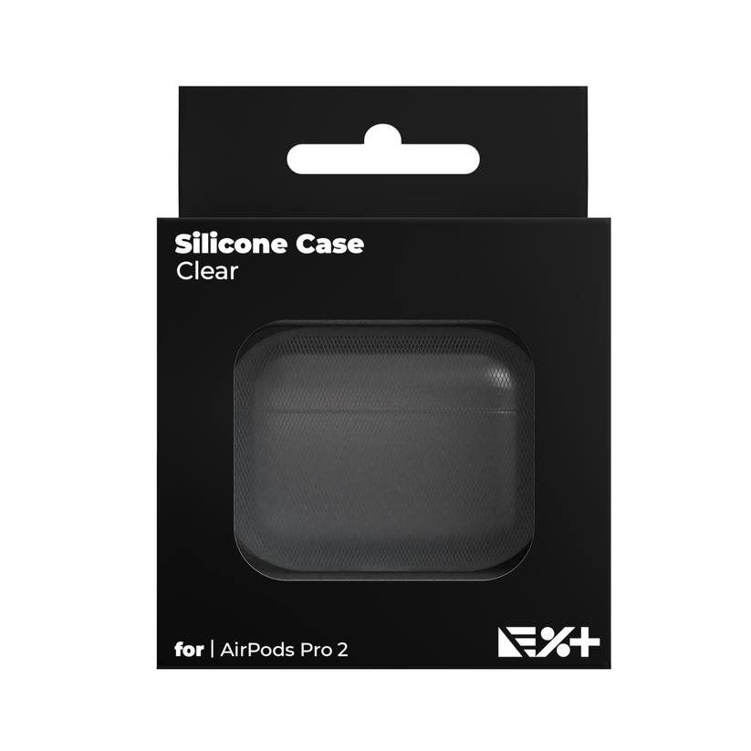Футрола силиконска Next One за AirPods Pro 2, транспарентна