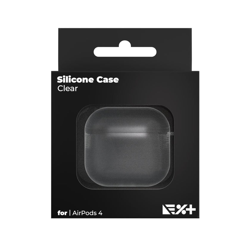 Футрола силиконска Next One за AirPods 4, транспарентна