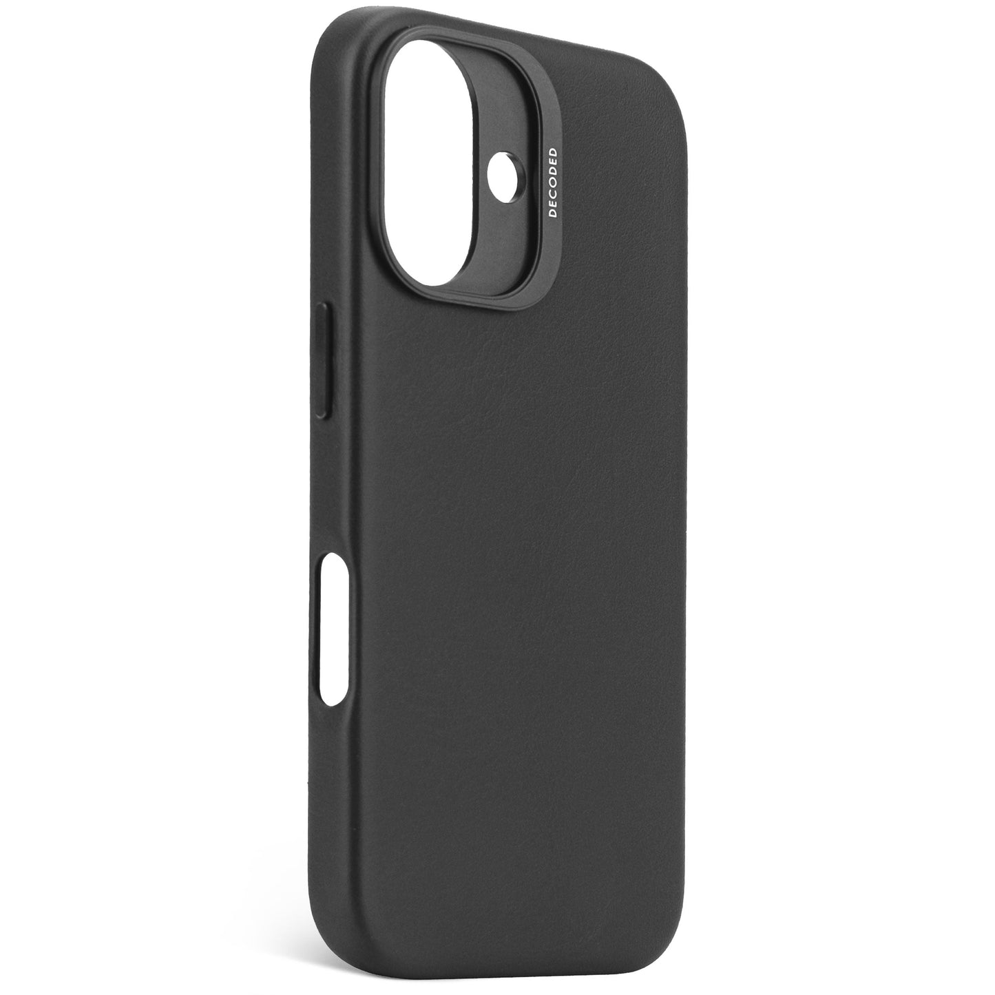DECODED Leather Backcover for iPhone 16 - Black
