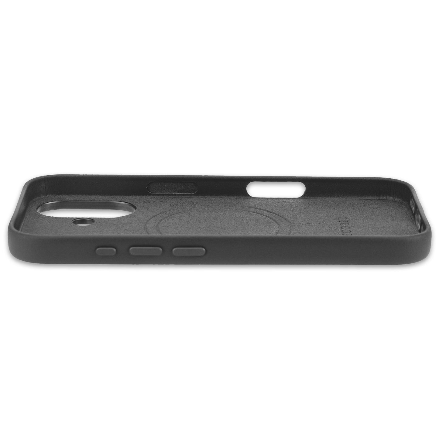 DECODED Leather Backcover for iPhone 16 - Black