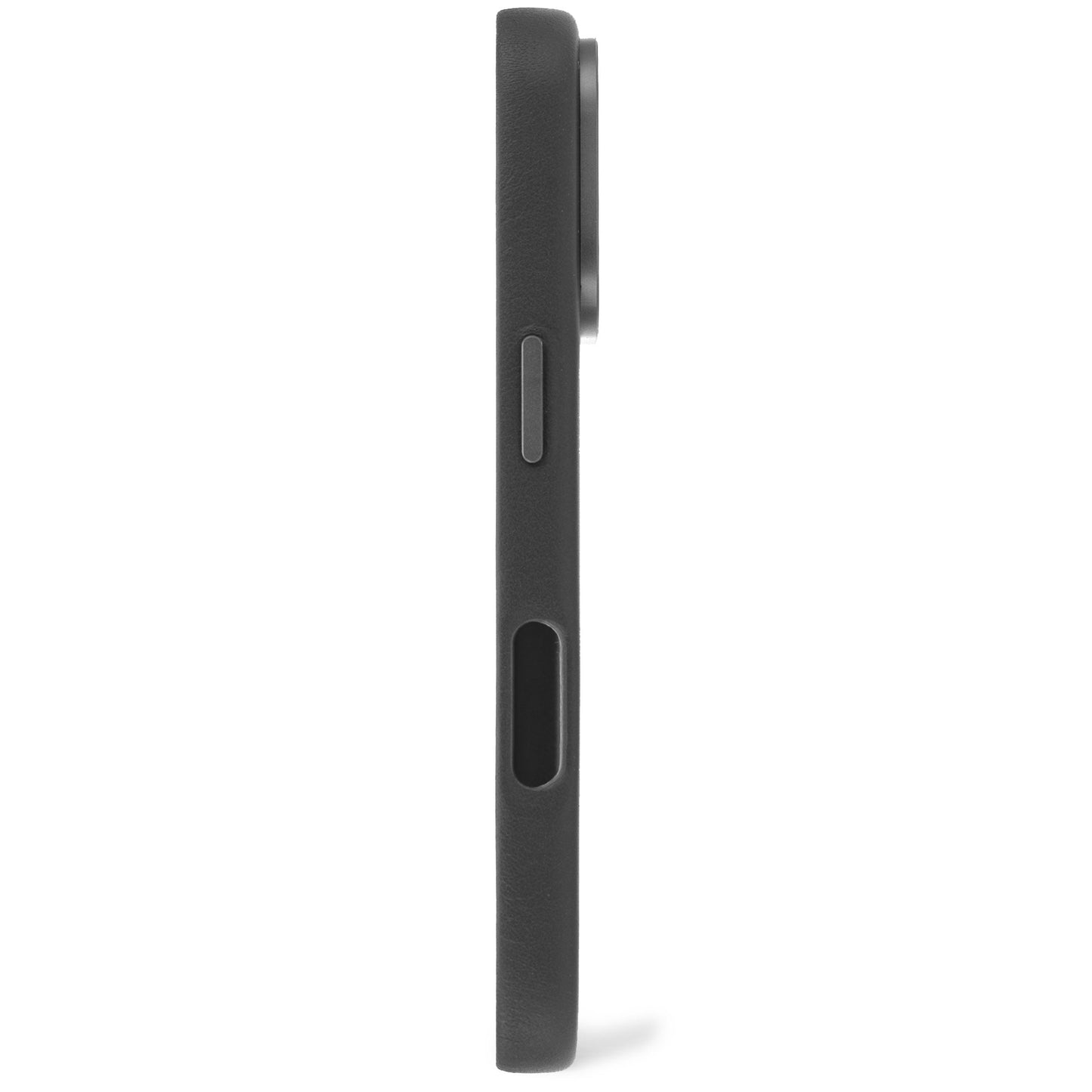 DECODED Leather Backcover for iPhone 16 - Black