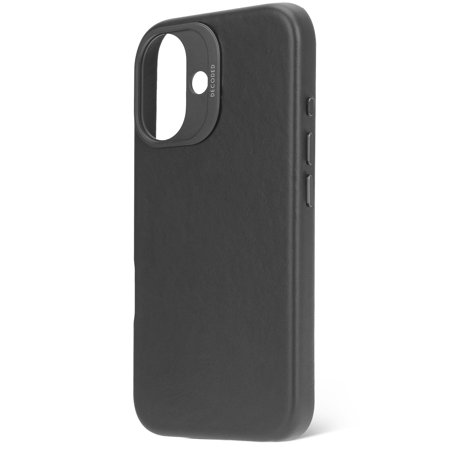 DECODED Leather Backcover for iPhone 16 - Black