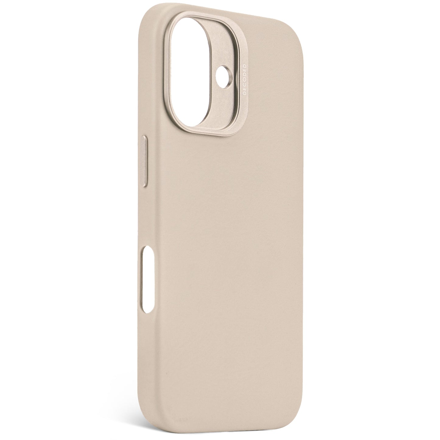 DECODED Leather Backcover for iPhone 16 - Clay Beige