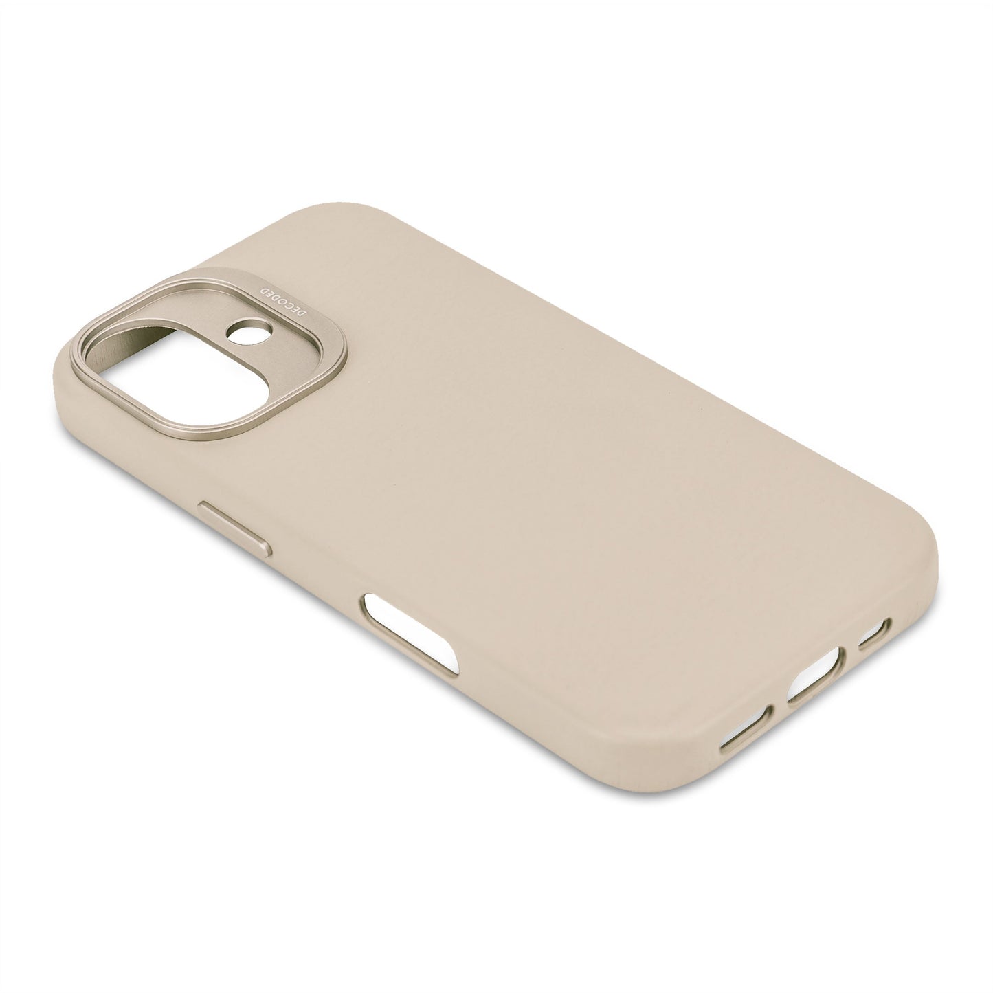 DECODED Leather Backcover for iPhone 16 - Clay Beige