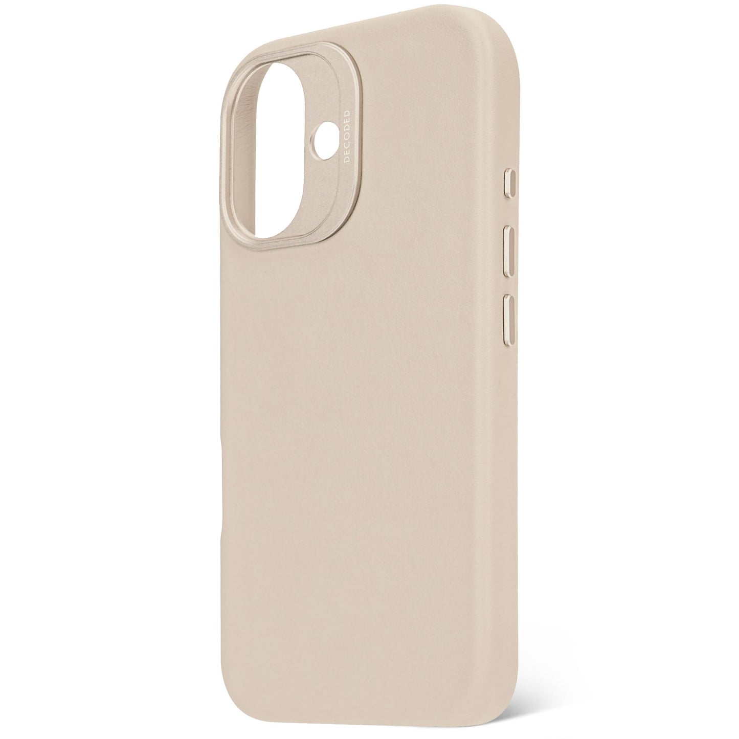 DECODED Leather Backcover for iPhone 16 - Clay Beige