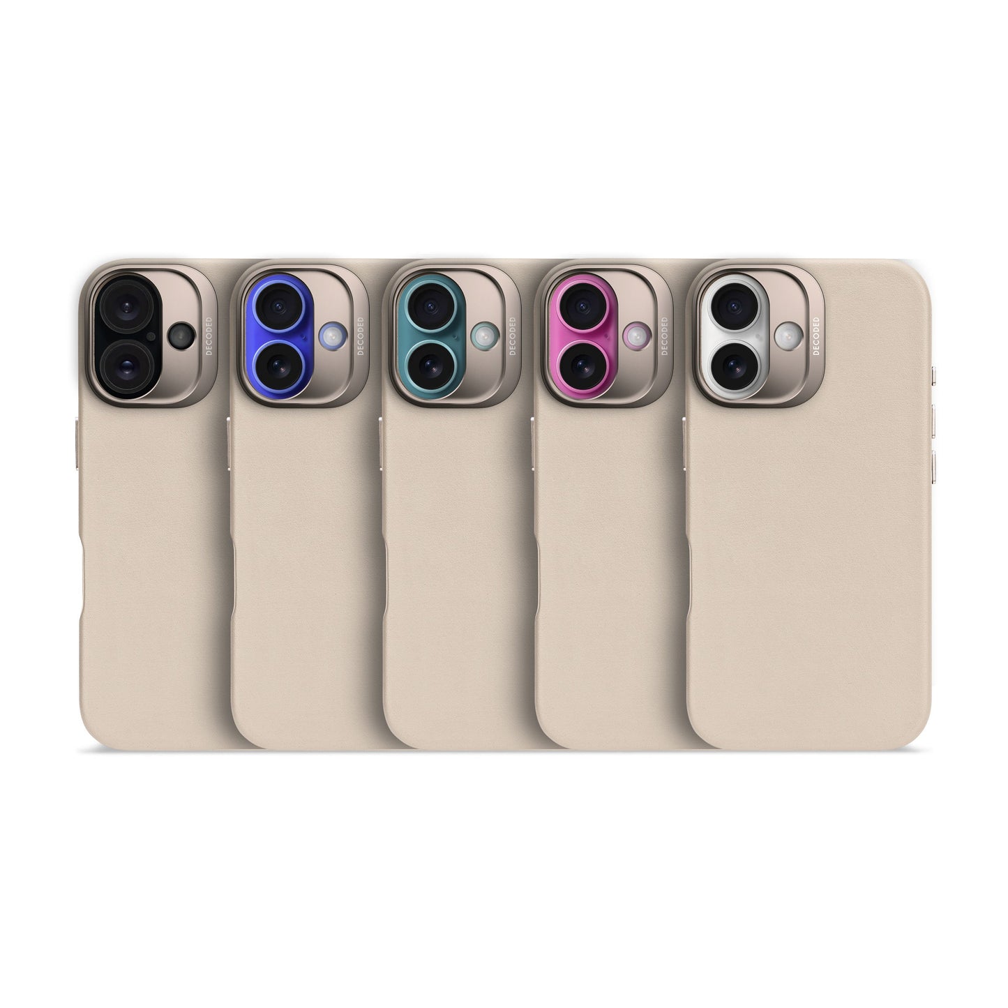 DECODED Leather Backcover for iPhone 16 - Clay Beige