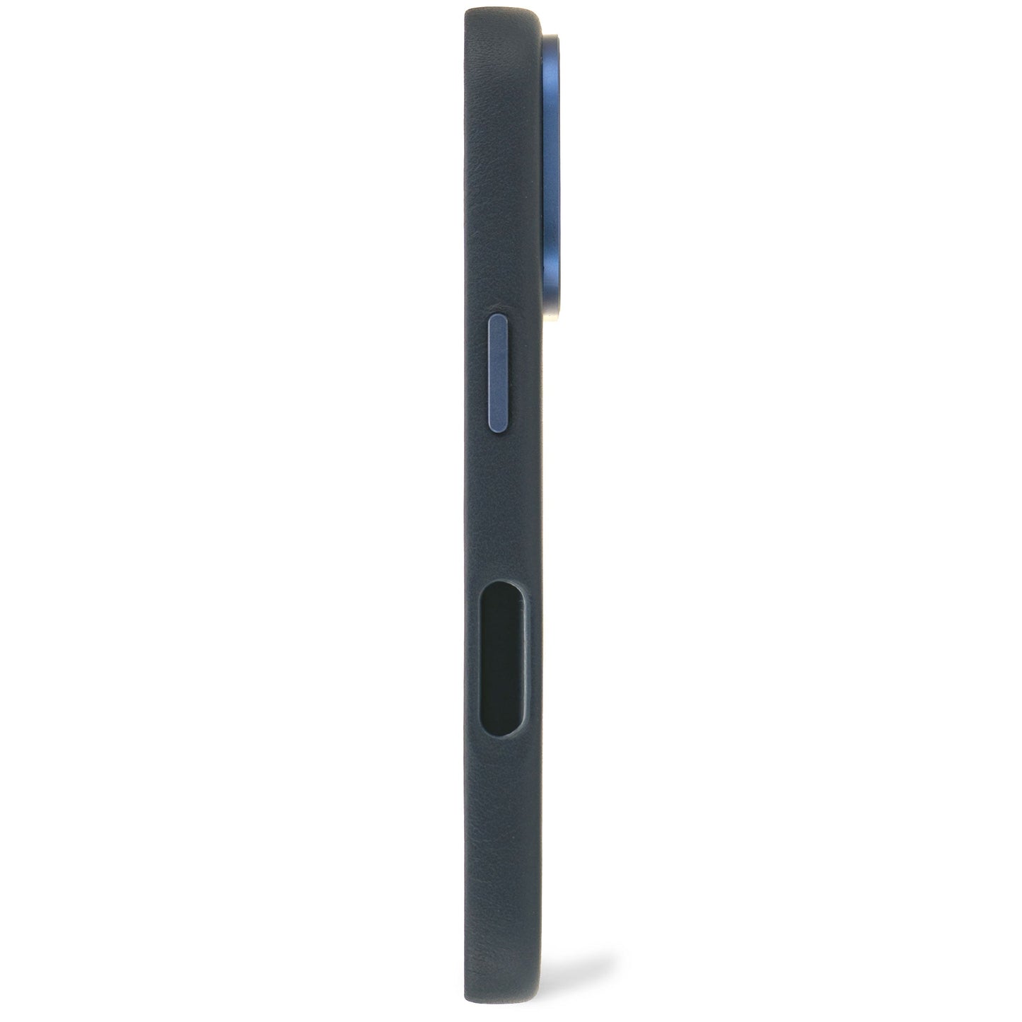 DECODED Leather Backcover for iPhone 16 - Navy Blue