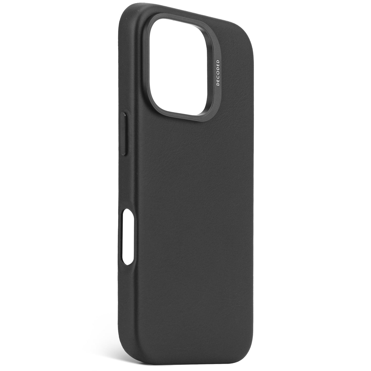 DECODED Leather Backcover for iPhone 16 Pro - Black