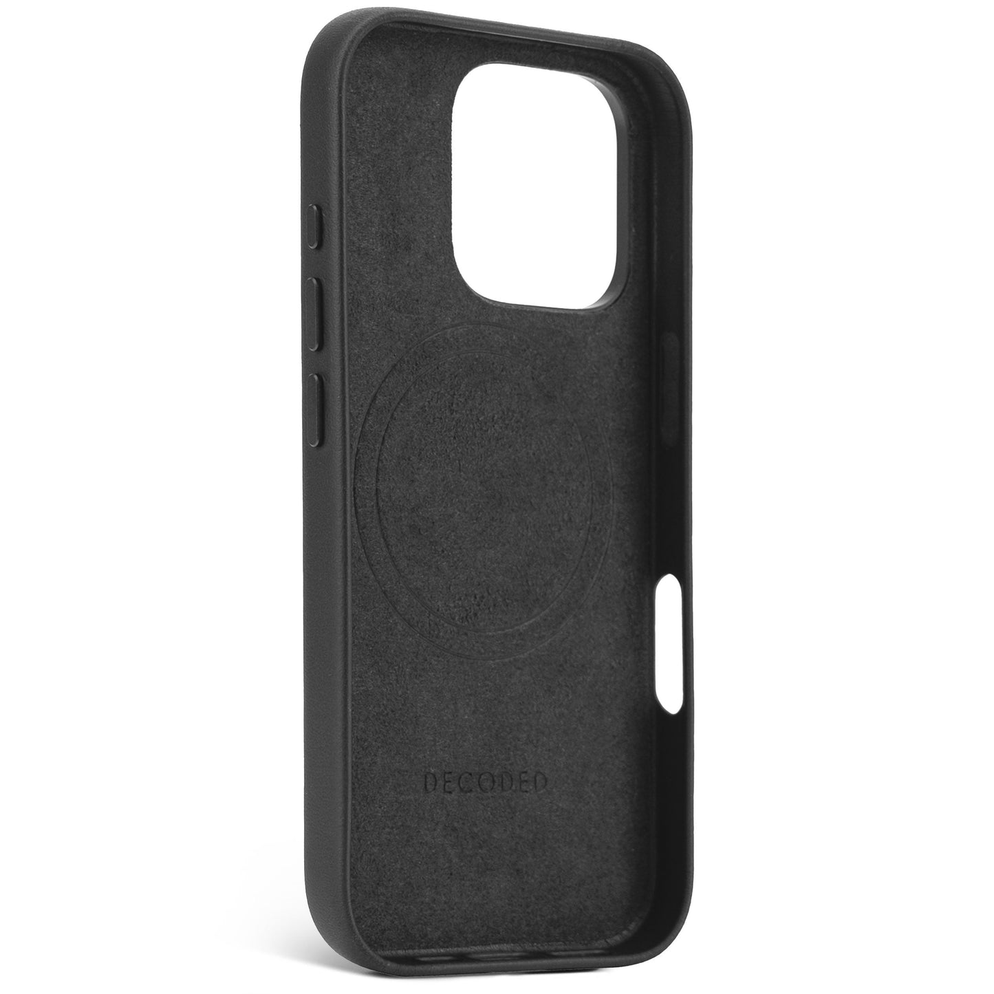 DECODED Leather Backcover for iPhone 16 Pro - Black